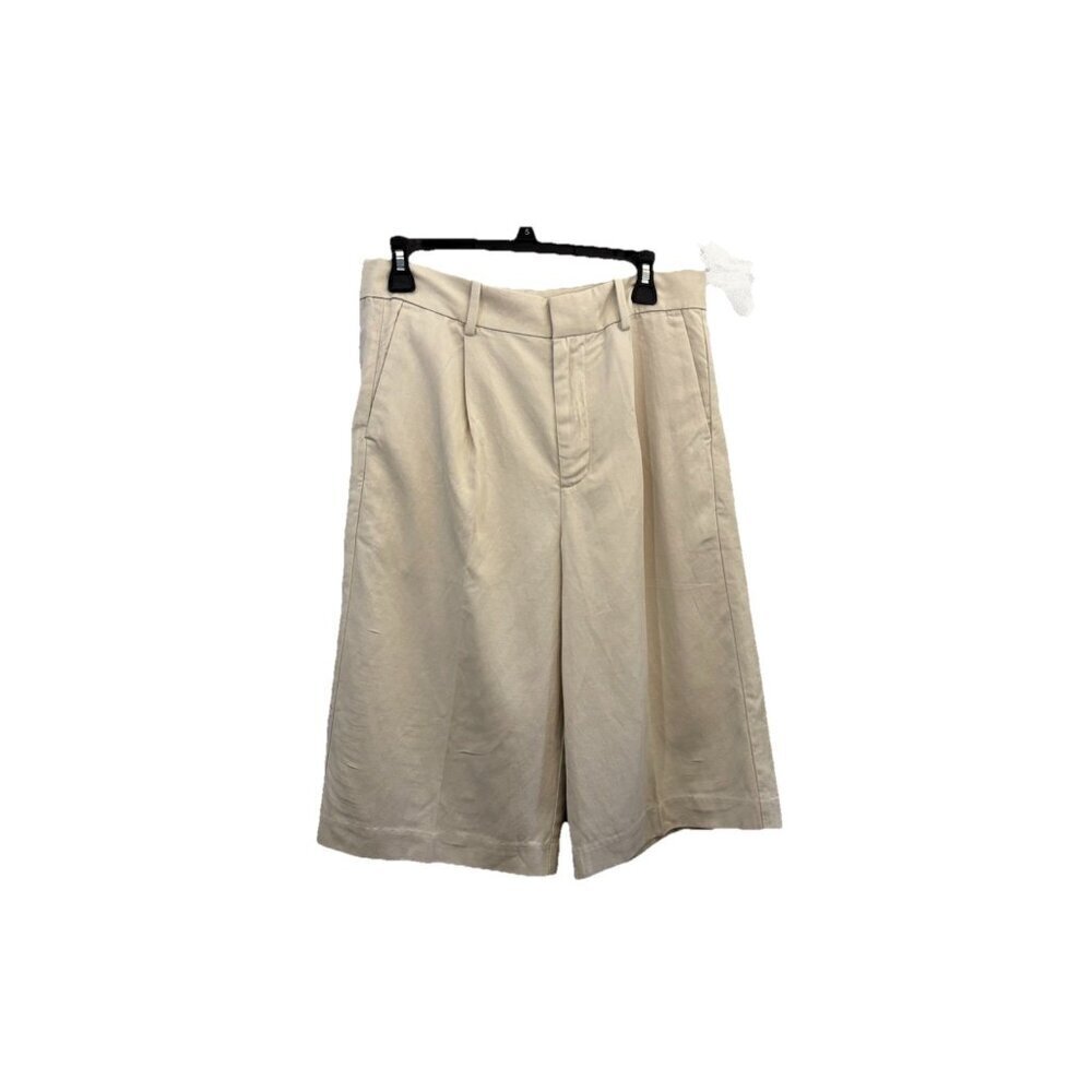Madewell Slouchy Shorts Pleated With Pockets Beige Women 4